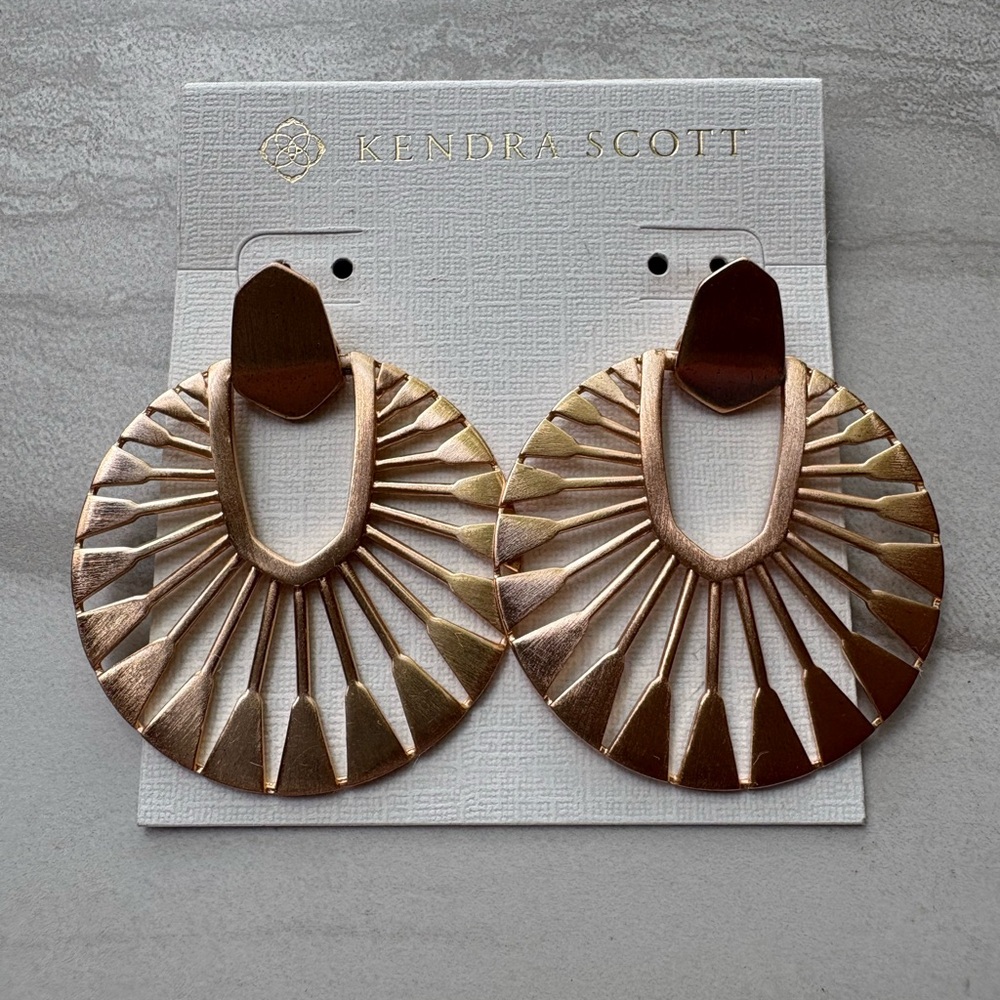 Kendra Scott Rose Gold Didi sunburst earring